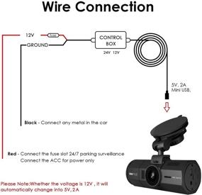 img 2 attached to 🔌 Vantrue 11.5ft Mini USB Dash Cam Hardwire Kit: Fuse Holders, Low Voltage Protection, Apeman, Rexing, Toguard, N2 Pro, N2, T2, N1 Pro, X4 Compatibility