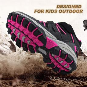 img 1 attached to Brooman Waterproof Fuchsia Boys' Shoes: Perfect for Outdoor Adventure!