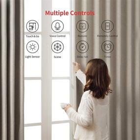 img 1 attached to 🪞 Enhance Your Lifestyle with the SwitchBot Curtain Smart Electric Motor - Intelligent Wireless Control, Hub Compatibility with Alexa, Google Home, HomePod, IFTTT - (Rod, Black)