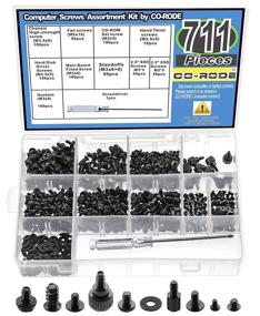 img 3 attached to 💻 711pcs PC Computer Screws Standoffs Assortment Kit for Hard Disk Drive, Computer Case, Motherboard, Fan, Power, Graphics by CO-RODE