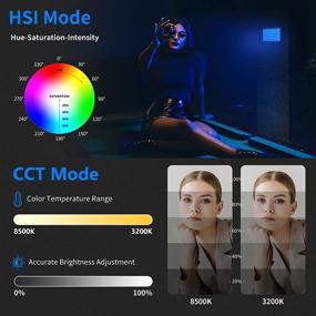 img 2 attached to Свет Neewer SL80 RGB для видео: полноцветное 360° освещение, 9 эффектов, аккумулятор с возможностью зарядки - идеально для гейминга, YouTube, блоггинга и фотографии.