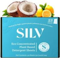🌿 silv hypoallergenic eco-friendly laundry detergent sheets - nontoxic & plastic-free - plant-based soap for travel & camping - gentle on sensitive skin - 52 load capacity logo