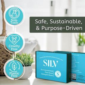 img 2 attached to 🌿 SILV Hypoallergenic Eco-Friendly Laundry Detergent Sheets - Nontoxic & Plastic-Free - Plant-Based Soap for Travel & Camping - Gentle on Sensitive Skin - 52 Load Capacity
