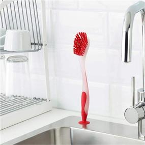 img 1 attached to 🧽 Ikea PLASTIS Red Dishwashing Brush - 1 Quantity