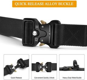 img 3 attached to Tactical BESTKEE Buckle Military Quick Release Men's Accessories in Belts