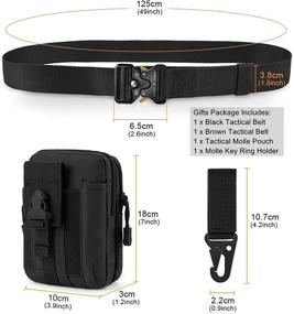 img 1 attached to Tactical BESTKEE Buckle Military Quick Release Men's Accessories in Belts