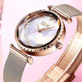 img 2 attached to ⌚ Женские водонепроницаемые наручные часы CIVO с бриллиантами: совмещение функциональности и стиля