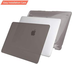 img 3 attached to 📱 Matte Hard Shell Case with Silicone Keyboard Skin and Screen Protector for 2016-2020 MacBook Pro 13 inch A2338 A2251 A2289 A2159 A1989 A1706 - Grey