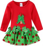 adorable littlespring baby toddler girl christmas dress: bowknot tutu tulle delight logo