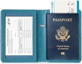 img 1 attached to BOZHUORUI Passport Holder RFID Blocking Travel Accessories