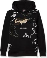 southpole fleece hooded pullover black boys' clothing for fashion hoodies & sweatshirts logo