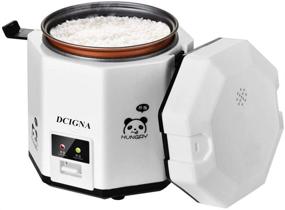 img 4 attached to 🍚 DCIGNA 1.2L Mini Rice Cooker: Compact Electric Lunch Box for 1-2 People - Portable Travel Rice Cooker with Keep Warm Function, Non-stick Pot - Ideal for Soup, Rice, Stews, Grains & Oatmeal