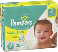 pampers swaddlers diapers size 29 logo