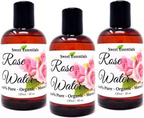 img 4 attached to 🌹 Premium Organic Moroccan Rose Water - Pack of 3 - Imported From Morocco - 100% Pure (Food Grade) - Hydrating & Rejuvenating for Face & Neck - Rich in Vitamins A & C