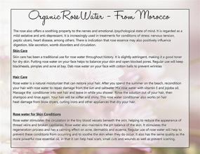 img 3 attached to 🌹 Premium Organic Moroccan Rose Water - Pack of 3 - Imported From Morocco - 100% Pure (Food Grade) - Hydrating & Rejuvenating for Face & Neck - Rich in Vitamins A & C