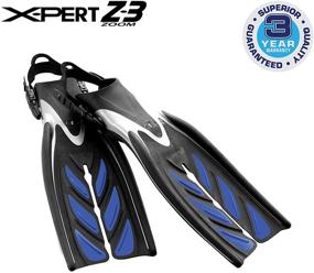 img 2 attached to 🤿 TUSA SF-15 X-Pert Zoom Z3 Open Heel Scuba Diving Fins: Unleash Your Underwater Exploration