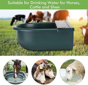 img 3 attached to 4L Automatic Cattle Waterer Bowl for Animal Farm, Grade Stock Waterer Horse Cattle Goat Sheep Dog Water Drinking Dispenser, Pet Livestock Tool