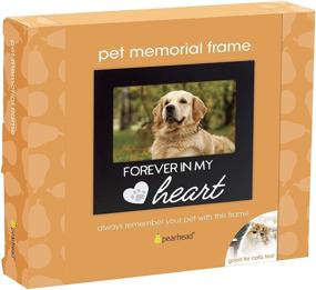 img 1 attached to Forever in My Heart Memorial Picture Frame for Pearhead Pets - Black Keepsake