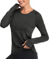 🏋️ vutru women's breathable long sleeve workout t-shirts - thumbhole sports yoga tops for running logo