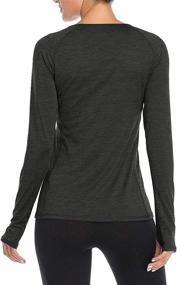 img 3 attached to 🏋️ VUTRU Women's Breathable Long Sleeve Workout T-Shirts - Thumbhole Sports Yoga Tops for Running