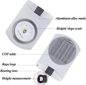 img 2 attached to 📏 Ueasy Professional Silver Aluminum Accurate Altimeter Compact Handheld Clinometer: Measure Heights, Slopes, and Angles with Precision