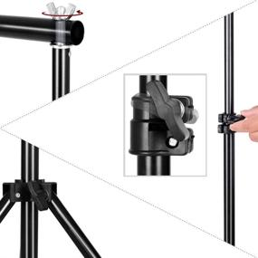 img 3 attached to 📸 SH Heavy Duty Background Stand: 2x2M Backdrop Support System for Photography Studio - Complete Kit with Carry Bag