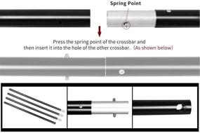 img 1 attached to 📸 SH Heavy Duty Background Stand: 2x2M Backdrop Support System for Photography Studio - Complete Kit with Carry Bag