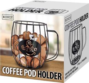 img 1 attached to KOVOT Black Coffee Holder Organizer