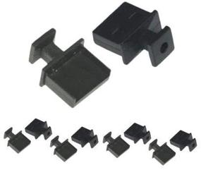 img 1 attached to Кентек. Набор из 10 чехлов от пыли USB Type A с защитой порта и ручкой - черные для портов USB женского типа.