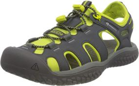 img 4 attached to KEEN Solr Sandal Black Gold Men's Shoes and Athletic