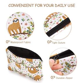 img 2 attached to 🎒 Charming Cartoon Cosmetic Toiletry Travel Bag: Printed for Adventure!