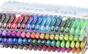 img 3 attached to 80 Unique Glitter Gel Pens - Super Doodle Artist Quality Pen Set for Adult Coloring Books, Arts and Crafts, Scrapbooking, Greeting Cards, and Drawing