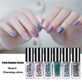 img 2 attached to 🌿 Eco-Friendly Tophany Nail Polish Set: Quick-Dry, Long-Lasting & Peel-Resistant Nail Art (12 Bottles)