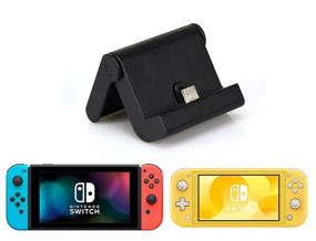 img 3 attached to Enhanced iMW Charging Stand: Ultimate Black Dock for All Nintendo Consoles