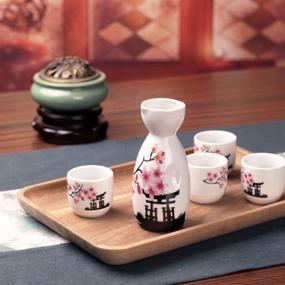 img 3 attached to 🍶 Ceramic Japanese Sake Set by Tosnail Pcs