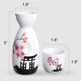 img 2 attached to 🍶 Ceramic Japanese Sake Set by Tosnail Pcs