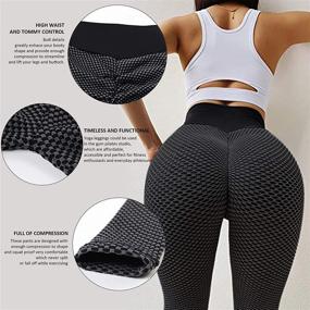 img 3 attached to Women's Reosse Leggings - High Waist 🩲 Yoga Pants 2 Pack for Enhanced Comfort and Style