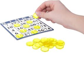 img 2 attached to MR CHIPS Magnetic Bingo Chips - Metal Edge - Set of 100 - 3/4&#34; - 7 Colors - Reusable Bag