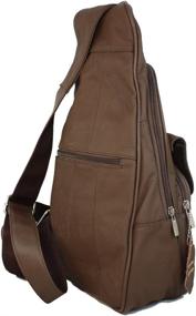 img 1 attached to 🎒 Genuine Leather Backpack: Daypack with Shoulder Straps