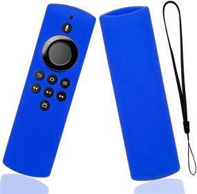 img 4 attached to 🔵 Blue Silicone Protective Sleeve Case with Lanyard for TV Stick Lite Remote Control - Enhancing SEO