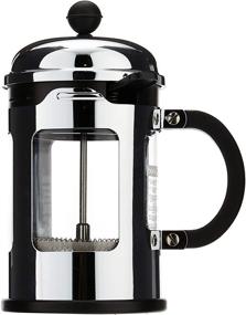 img 4 attached to Bodum Chambord French Press Coffee Maker Stainless Steel with Locking Lid - 4 Cup, 17-Ounce Capacity