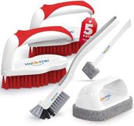 🧹 holikme 5 pack deep cleaning brush set: ultimate red cleaning solution logo