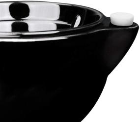 img 1 attached to QSHAVE Shaving Scuttle Mug - Handmade Pottery Cup in Large Deep Size Bowl for Warm Lather Retention (Black)