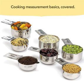 img 1 attached to 🍳 Simplify Your Cooking Experience with Simply Gourmet Stainless Steel Measuring Cups - A Complete Set of 7 Cups for Precise Cooking & Baking!