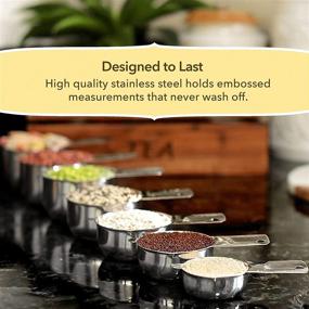 img 3 attached to 🍳 Simplify Your Cooking Experience with Simply Gourmet Stainless Steel Measuring Cups - A Complete Set of 7 Cups for Precise Cooking & Baking!