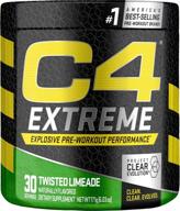 💪 c4 extreme twisted limeade pre-workout powder: high-energy supplement for enhanced performance, men & women, 200mg caffeine + beta alanine + creatine, 30 servings logo