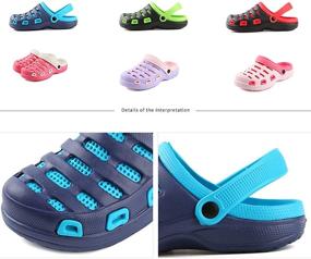 img 2 attached to 👣 Comfortable Slipper Massage Sandals for Women and Men: Mules, Clogs, and Shoes