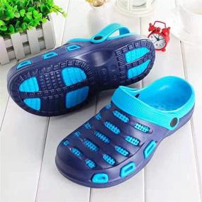 img 1 attached to 👣 Comfortable Slipper Massage Sandals for Women and Men: Mules, Clogs, and Shoes