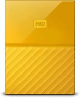 wd 3tb yellow my passport portable external hard drive - usb 3.0 - ultimate storage solution (wdbyft0030byl-wesn) logo