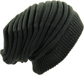 img 1 attached to 🧢 Stylish RW Rasta Long Slinky Beanie Hats: Unleash Your Inner Fashionista!